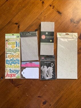 Assorted Chipboard Embellishments